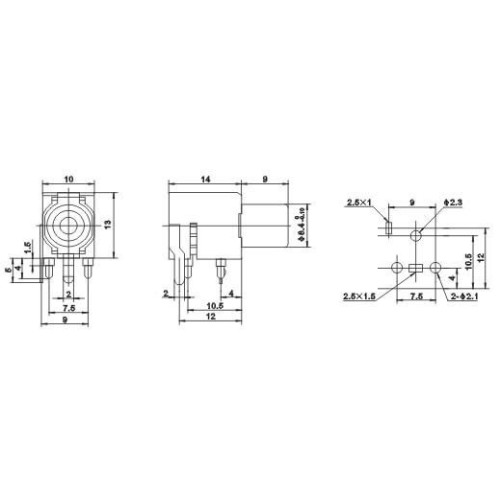 Nickel Plating RCA Connector Cinch PCB Mount Jack Socket Right Angle With White ABS Plastic