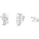 PCB Mount 2 RCA Female 90 degree Right Angle Panel Mount