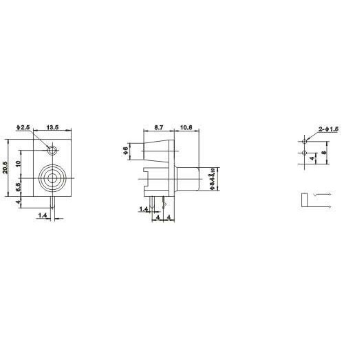 PCB Mount RCA Chassis Sockets Female Right Angle Vedio Connector