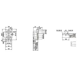 RCA Double Female Connector 75ohm Right Angle Socket