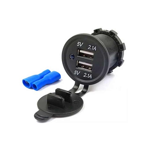 12-24V 4.2A High Current Dual USB Charger Automotive and Marine Modified Car Charger Furniture Seat Charger