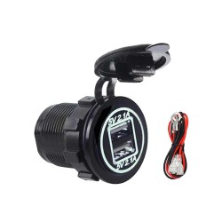 12-24V Automotive Modification 4.2A Dual-Ring USB Car Charger