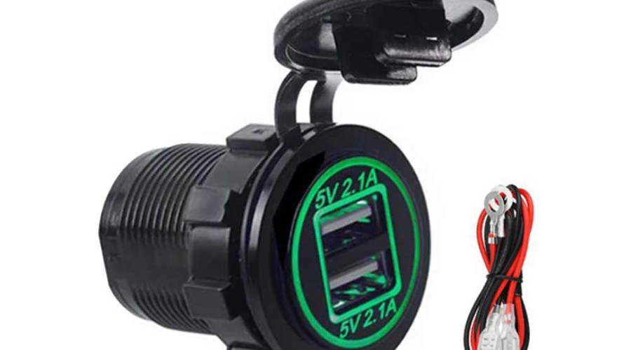 Elevate Your Driving Experience with the 12-24V Automotive Modification 4.2A Dual-Ring USB Car Charger