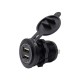 4.2A Dual USB Charger with Aluminum Alloy Casing DC12-24V Automotive and Marine Modified USB Charger for Cars and Boats