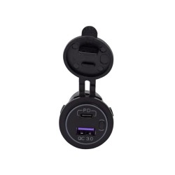 Fast Charging PD+QC3.0 with Switch Button Waterproof Automotive Motorcycle Marine Modified Charger