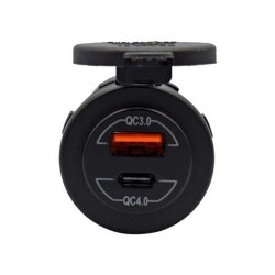 QC3.0 QC4.0 Dual USB Fast Charging 12-24V Modified Car and Boat Equipment Dual QC Flash Fast Charging