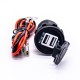 USB Charger Car Battery 5V 3.1A Dual Port Through Hole Socket