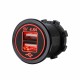 Yacht RV Boat Modified 12/24V Conventional 4.8A In-car Dual USB Phone Charger Socket