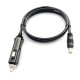 16AWG 1.5mm2 6.2mm OD 1.0m Black Round DC 7909 Male To Cigarette Plug Wire Copper Cable With 15A Fuse