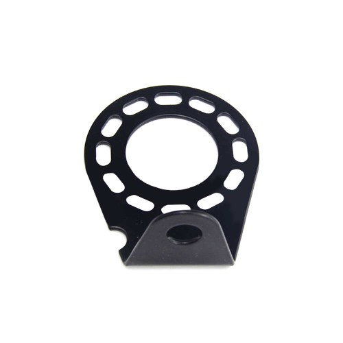 Fixed Bracket for European Style Trailer Socket Iron Plate Black Round Head