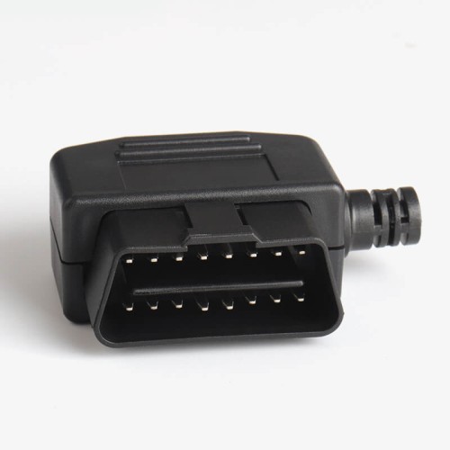 Automobile OBD2 16 Pin Male connector OBD Shell Plug+Shell+Sr+Power Button+Screw Diagnostic