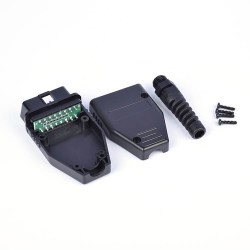 Automobile OBD2 16 Pin With Pcb Male Connector OBD Shell Plug+Shell+Sr+Screw Diagnostic