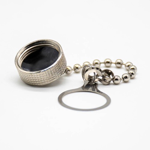 Metal Dust Cap Covers GX16 Metal With Chain