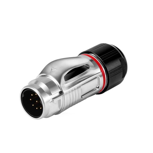 Industrial Connector BD20 Waterproof 9-Pin Aviation Metal Shell Male Plug