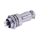 10pcs 7 Pin GX16 Circular Connector Straight Male Socket and Female Plug