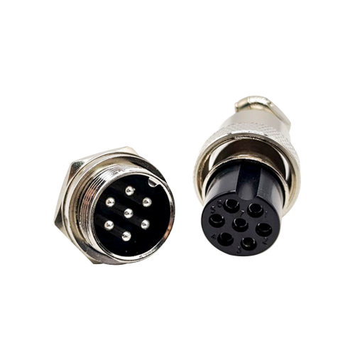 10pcs 7 Pin Round Female Plug Male Socket Straight Aviation Connector GX20