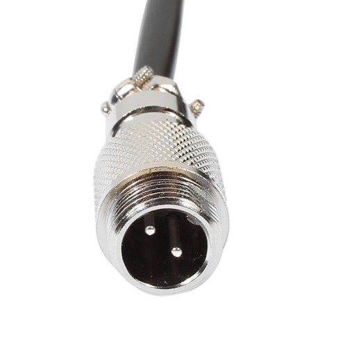 10pcs GX12-2 Pin Male Plug Cable Single Head Socket Connector with Wire 1M