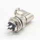 10pcs GX16 Right Angle Connector 4 pin Male Socket and Female Plug