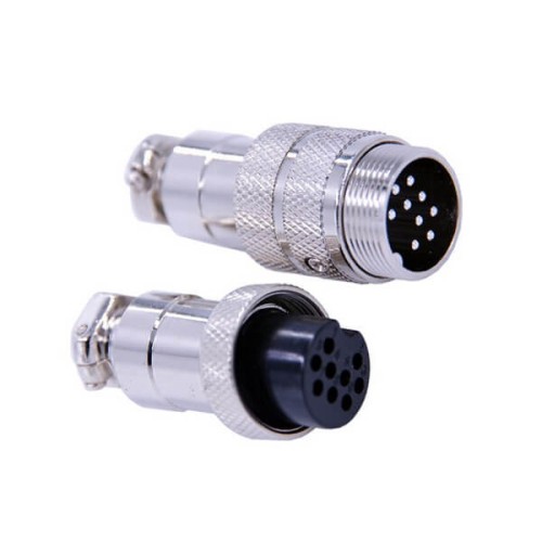 10pcs GX20 Circular Connector 9 Pin Male Female Straight Plug