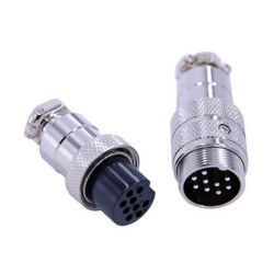 10pcs GX20 Circular Connector 9 Pin Male Female Straight Plug