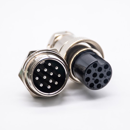 12 Pin GX20 Straight Electrical Connector Male Female Plug and Socket