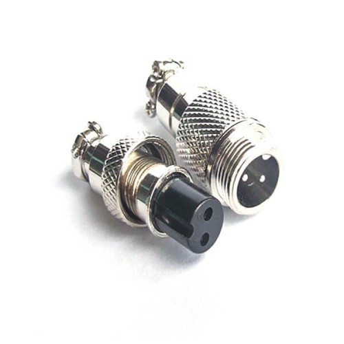 2 Pin Connector Male Female Plug GX12 Docking Cable Straight Plug 5sets