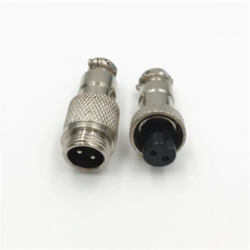 2 Pin Connector Male Female Plug GX12 Docking Cable Straight Plug 5sets