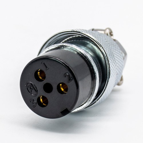 3 Pin Aviation Connector and GX25 Straight Female Cable Plug