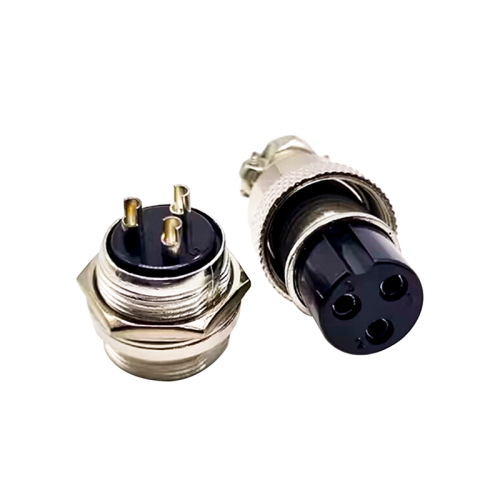 3 Pin Circular Connector Straight GX20 Male and Female Panel Mount