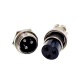 3 Pin Circular Connector Straight GX20 Male and Female Panel Mount