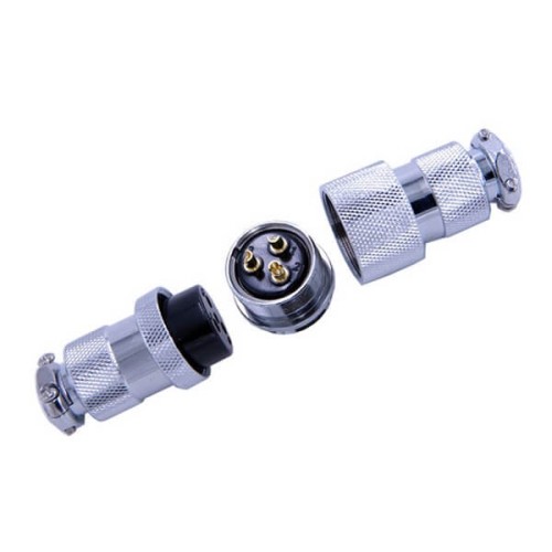 3 Pin Metal Circular Connector Docking Cable Straight GX25 Male Female Wiring Plug