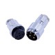 4 Pin Circular Connector Dia 30mm GX30 Straight Male Female Plug 2sets