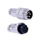 5 Pin Circular Connector Cable Plug Straight GX20 Male and Female