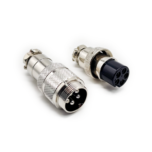 5 Pin Circular Connector Cable Plug Straight GX20 Male and Female