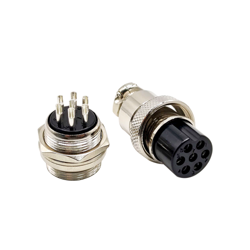 Aviation Cable Connector GX20 Uxcell 7 Pin Round Female Plug Male Socket Straight