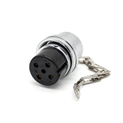 Aviation Connector Plug GX30 5 Pin Straight Female Plug