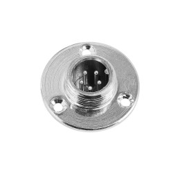 Aviation GX12-5 Pin 3 Hole Circular Round Flange Mount GX12 Female Male Aviation Connector