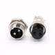 Aviation Plug 2 Pin Female and Male GX16 Straight 16mm Threads Electrical Connector