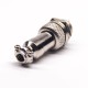 Aviation Plug and Socket 12mm Thread GX12-2 Pin Male and Female Straight Wrie Connector