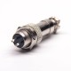 Aviation Plug and Socket 12mm Thread GX12-2 Pin Male and Female Straight Wrie Connector