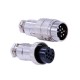 Circular Connector 9 Pin GX20 Male Female Straight Plug