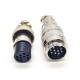 Circular Connector 9 Pin GX20 Male Female Straight Plug