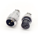 Circular Metal Shell Connectors GX25-2 pin Butt Joint Male and Female Straight Plug