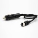 GX12 3 Pin Connector Female To Cigarette Lighter Plug Straight Cable Length 60CM