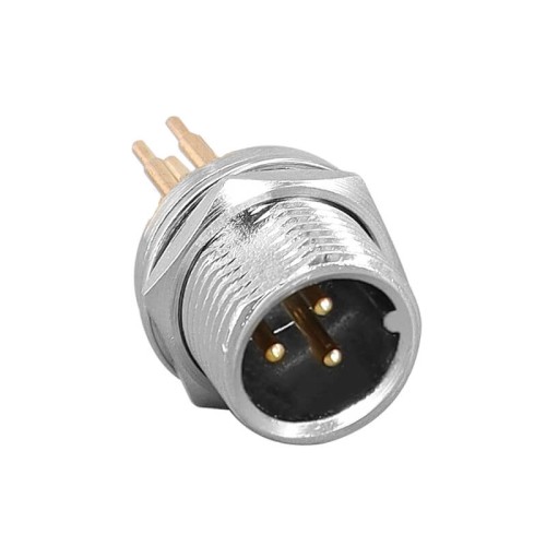 GX12 3 Pins Panel Metal Mount Circular Metal Aviation Connector Adapter Male Female Plug Socket