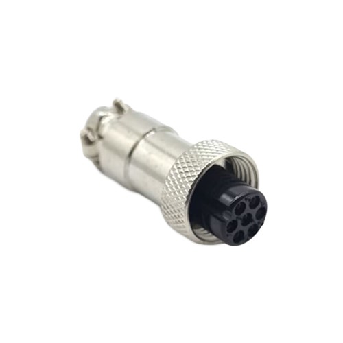 GX12 7-Pin Female Plug Metal Round Cable Mount Aviation Connectors