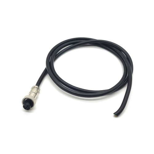 GX12 Connector 6Pin Female Cable Air Plug with Single End Cable 1 Meter