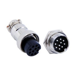 GX16 10 Aviation Plug Socket Connector Straight