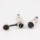 GX16 2 Pin Plug Male and Female Docking Cable Connector Straight Cable Plug IP67 Waterproof