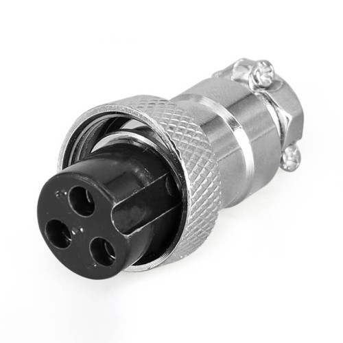 GX16 3 Pins Panel Metal Mount Circular Metal Aviation Connector Adapter Male Female Plug Socket